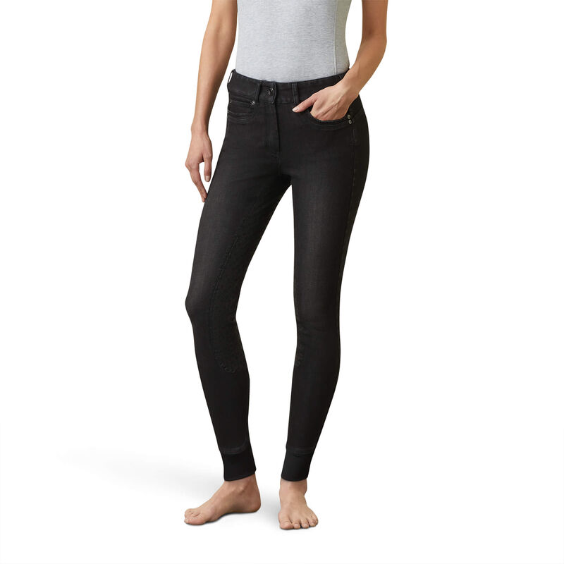 Ariat Hose Damen - Halo B Denim Full Seat Breech Schwarz ( RIJPM-0873 )